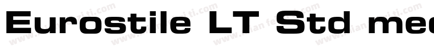 Eurostile LT Std medium字体转换